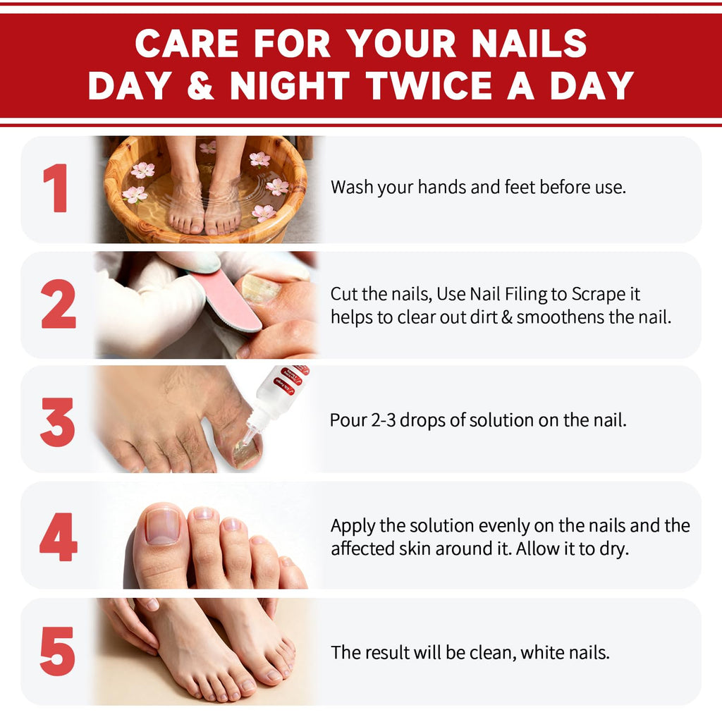 DERMFREE Fungi Nail Treatment Extra Strength for Thick and Discolored Nails | Toenail Renewal Serum
