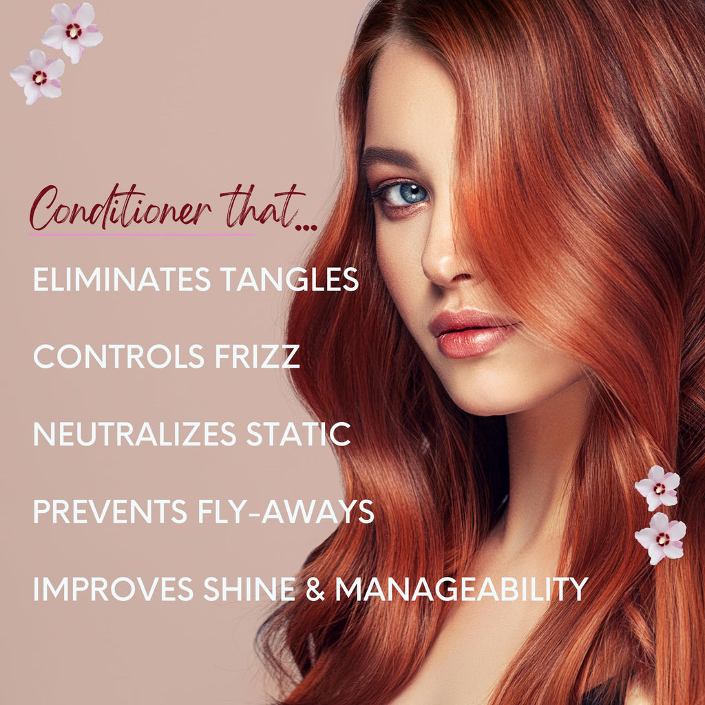 DermOrganic Daily Hydrating Conditioner for Dry Hair – 33.8 oz | Sulfate-Free Argan Oil Care
