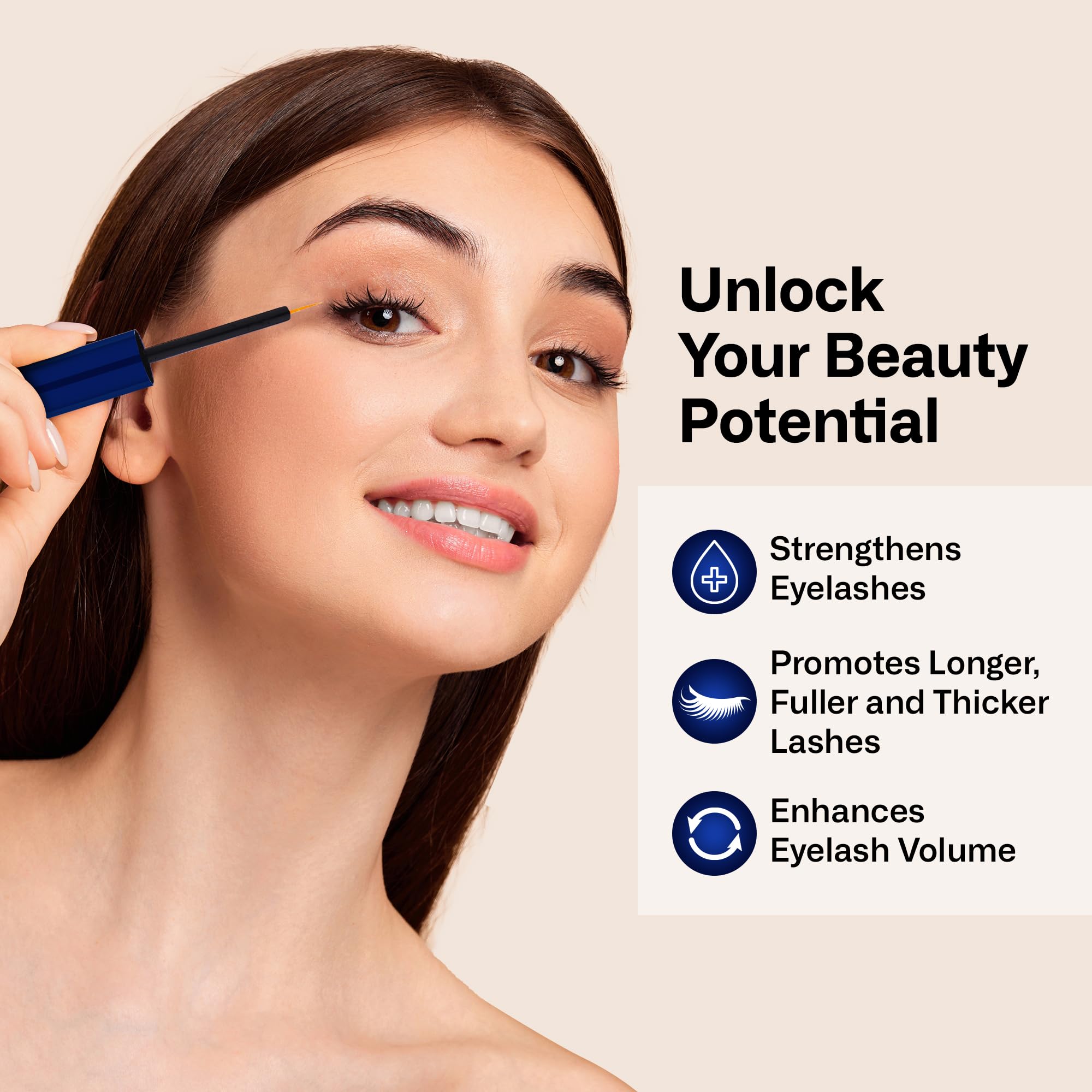 Dersie Eyelash Growth Serum – Grow Lashes in 4 Weeks, 3ML
