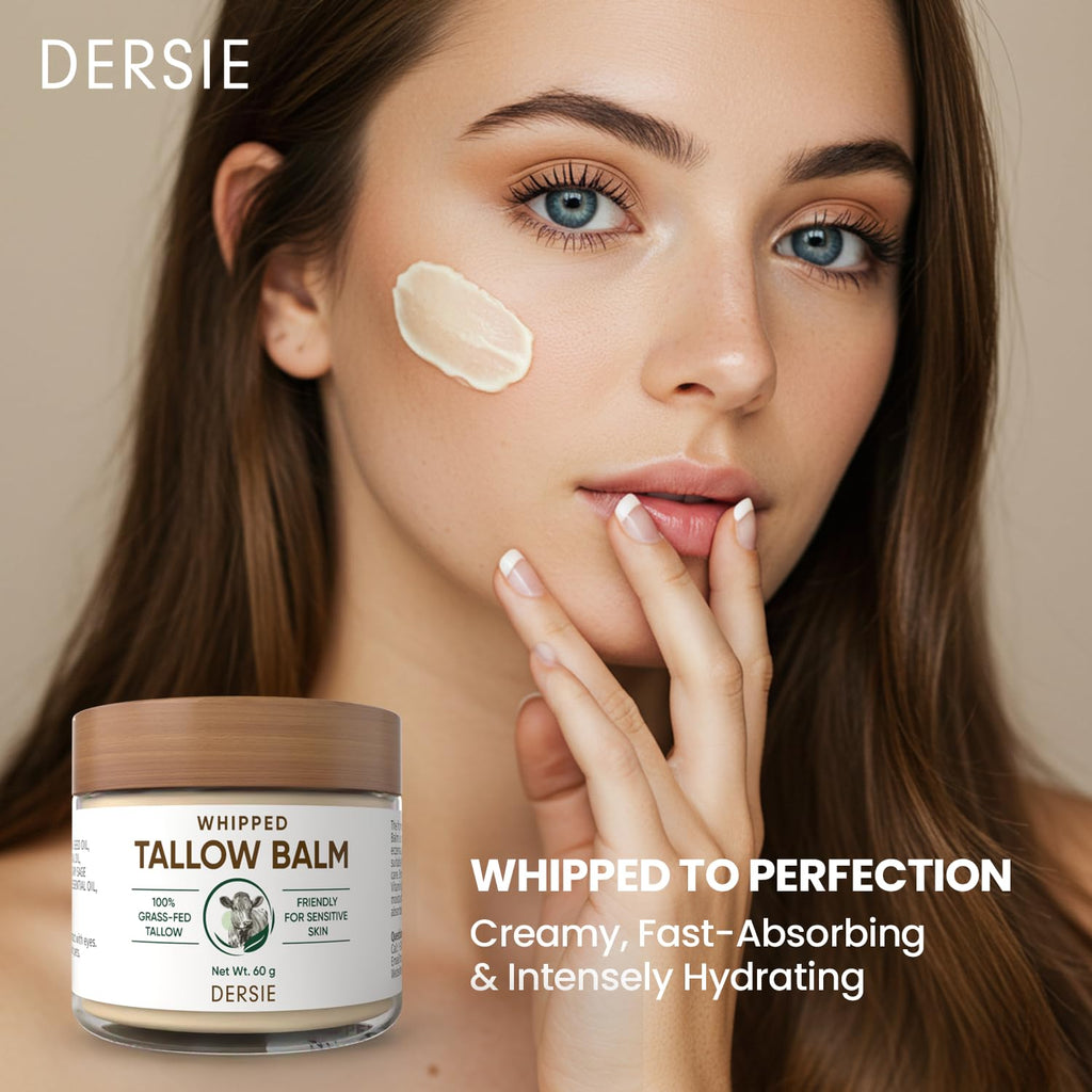 Dersie Whipped Tallow Cream – Deep Hydration from 100% Grass-Fed Beef Tallow