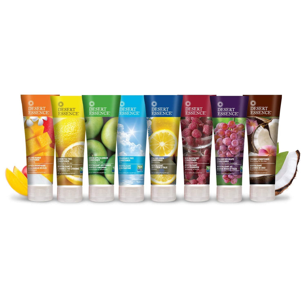 Desert Essence Lemon Tea Tree Shampoo & Conditioner Bundle – 8 oz Each