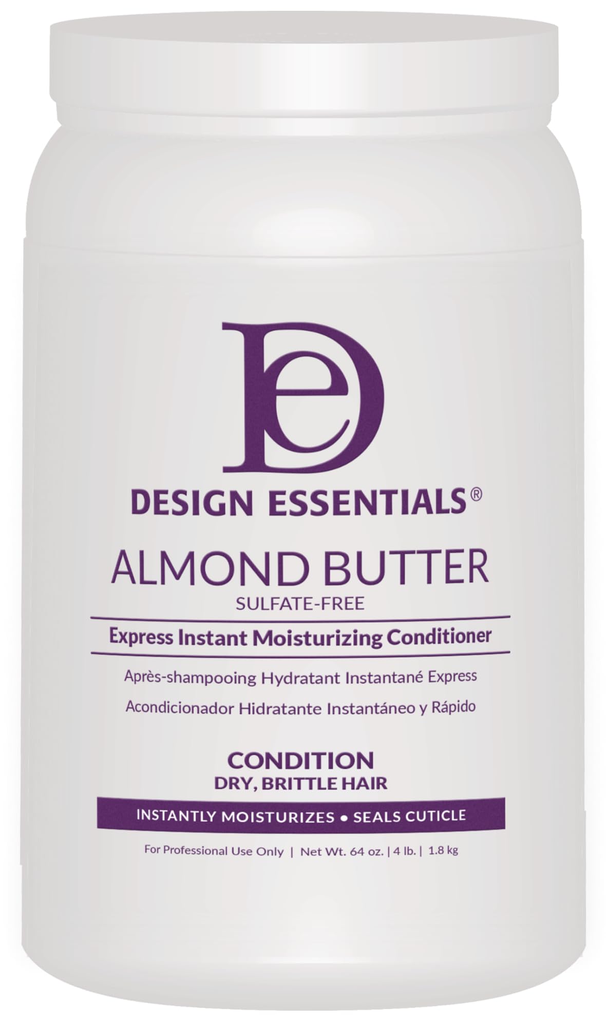 Design Essentials Almond Butter Express Instant Moisturizing Conditioner – 64 oz