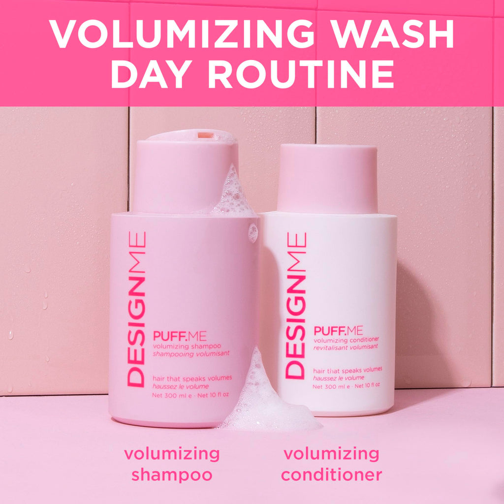 Design.Me PUFF.ME Volumizing Shampoo - Lightweight Body & Color-Safe Volume for Fine & Medium Hair