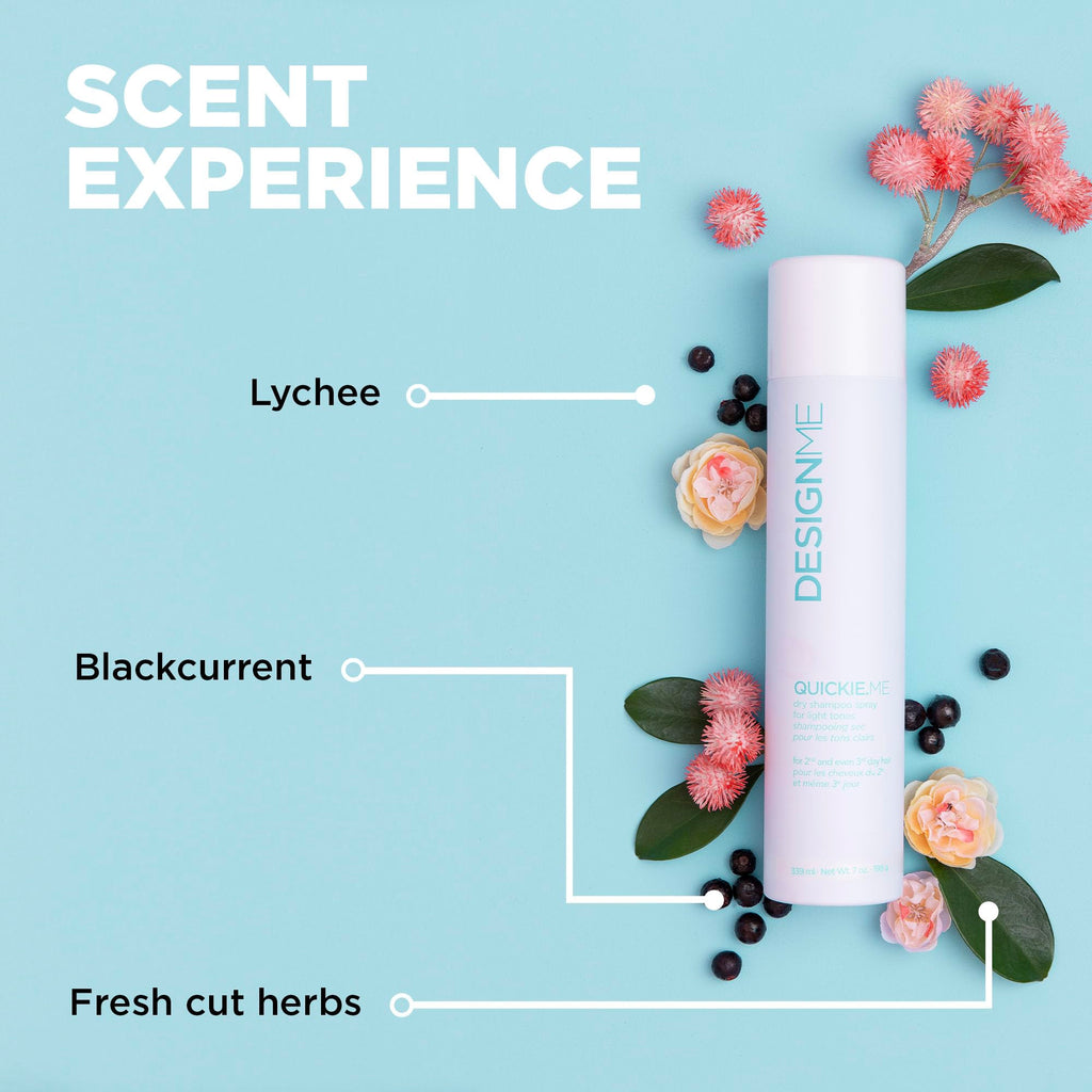 Design.Me QUICKIE.ME Dry Shampoo for Light Tones – Instant Refresh & Oil Absorption
