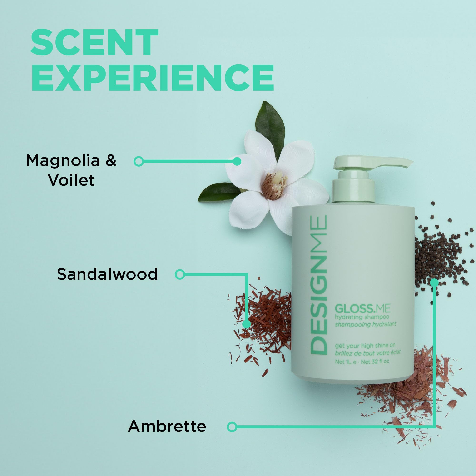GLOSS.ME Hydrating Shampoo by DESIGNME | Hemp & Argan Oil for Softness & Shine | Color-Safe