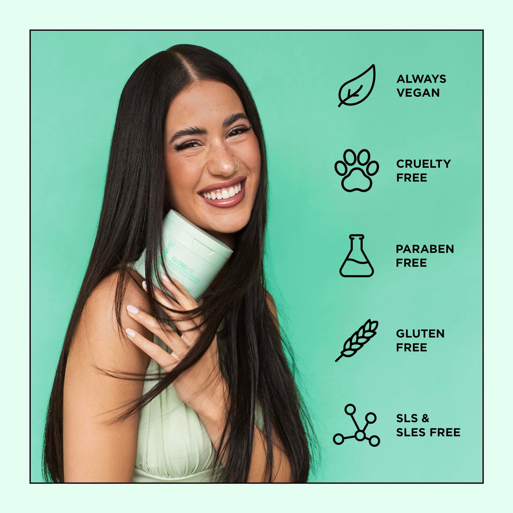 DESIGNME GLOSS.ME Hydration Kit – Argan Oil Shampoo, Conditioner, Mask & Hair Oil | Anti-Frizz & Shine | Sulfate-Free Holiday Set