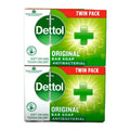 Dettol Antibacterial Original Soap Germ Protection for Family Daily Use Twin Pack 2x100g