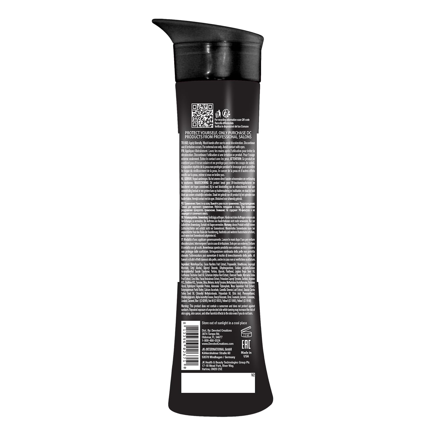Devoted Creations All Black Everything – Extreme Dark Bronzer Tanning Lotion