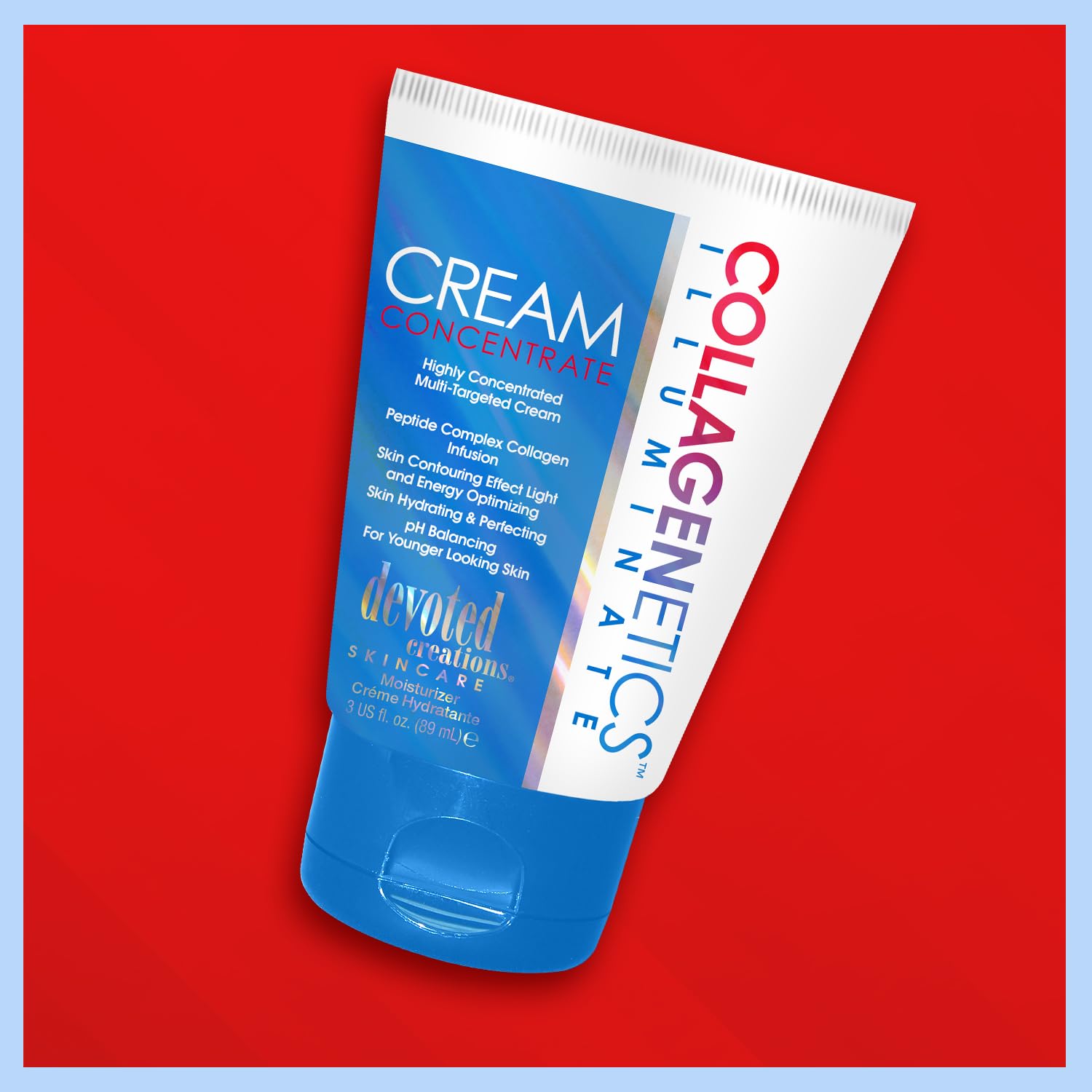 Devoted Creations Collagenetics Illuminate Cream Concentrate 3oz – Hydration, pH Balance, Skin Refinement