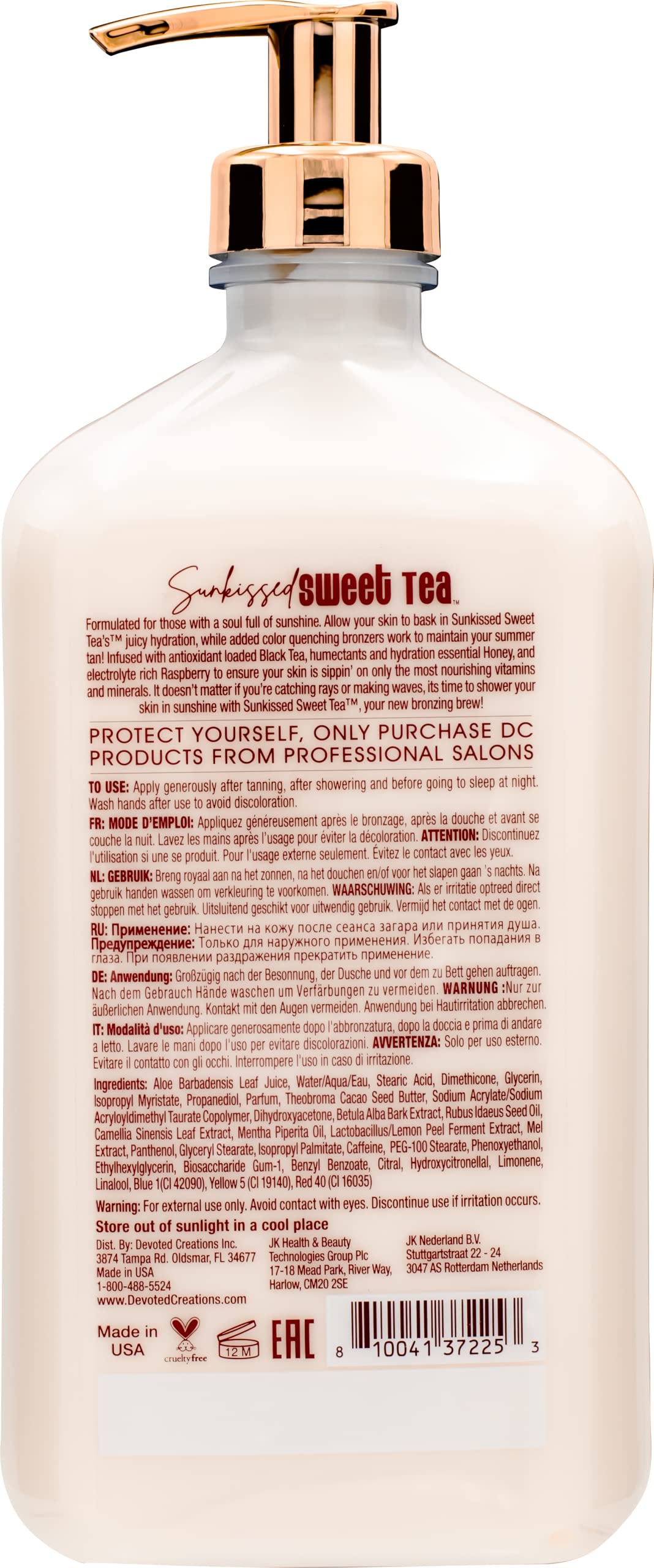 Devoted Creations Sunkissed Sweet Tea Color Extending & Building Moisturizer 18.25oz
