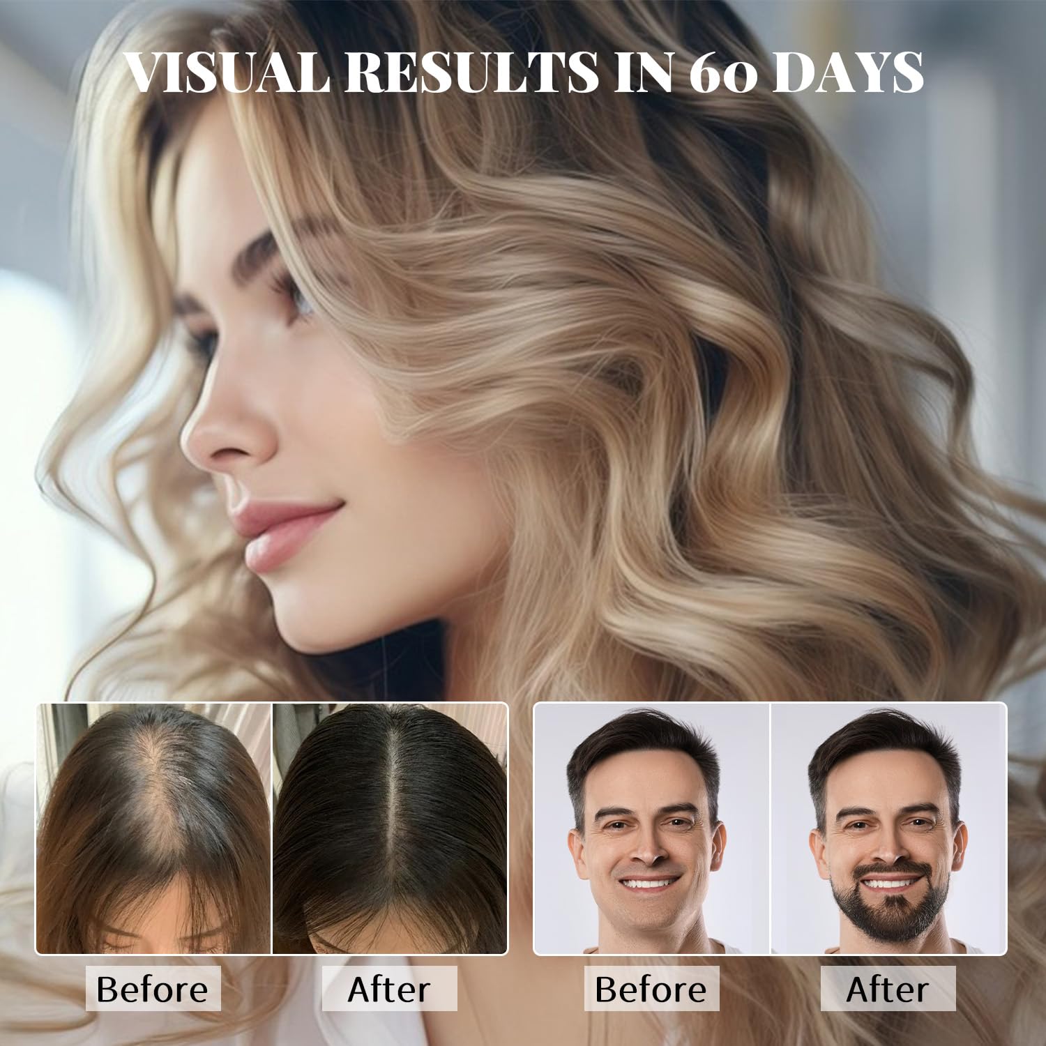 Devyonder 5% Minoxidil Spray for Hair Growth – Biotin-Boosted Follicle Support for Men, Women & Beard (3.38 oz)