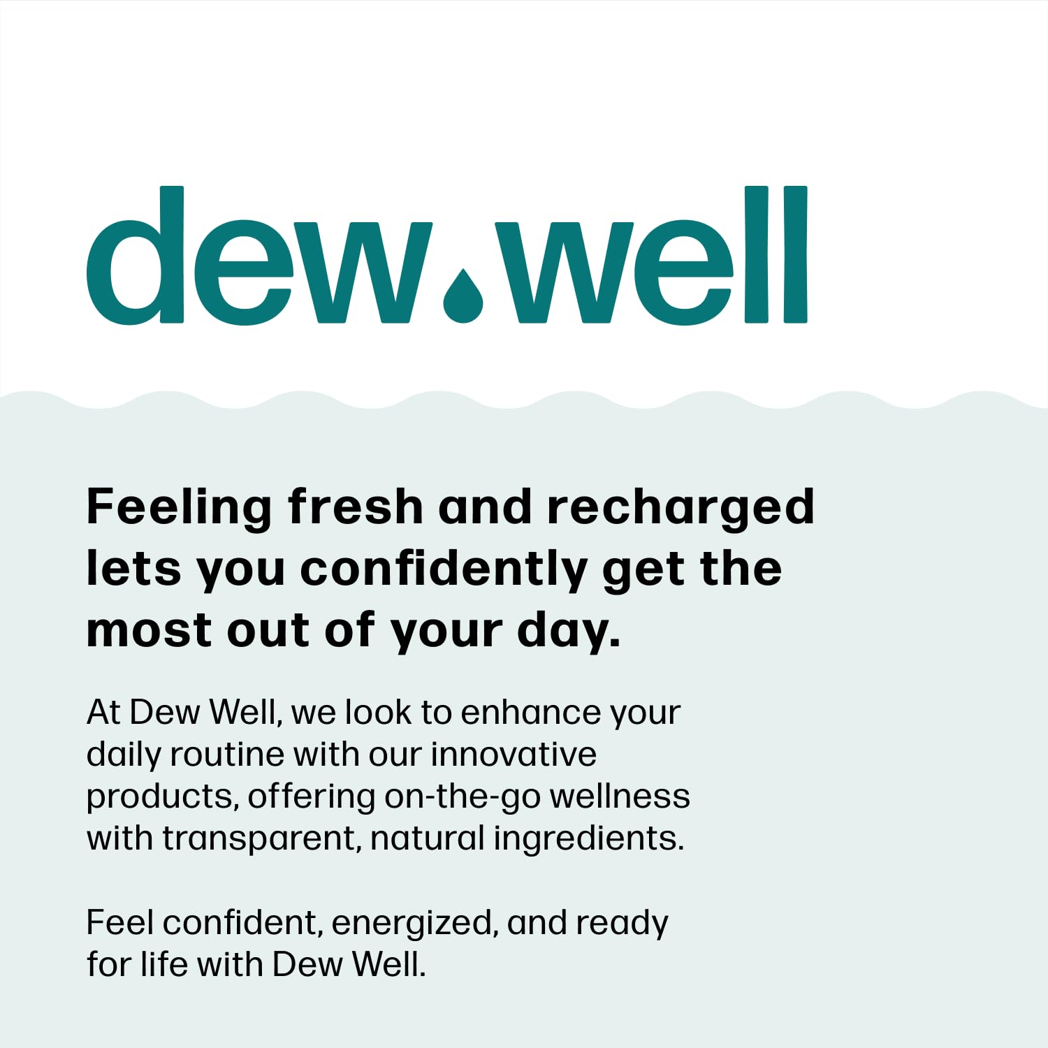 Dew Well Deodorant Wipes – Mint, Aluminum-Free, 50 Count | Travel & Purse Pack