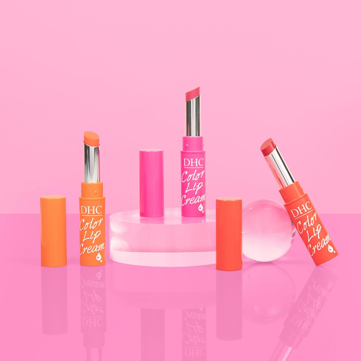 DHC Color Lip Cream 3 Pack – Hydrating Tint Lip Balm with Peptides