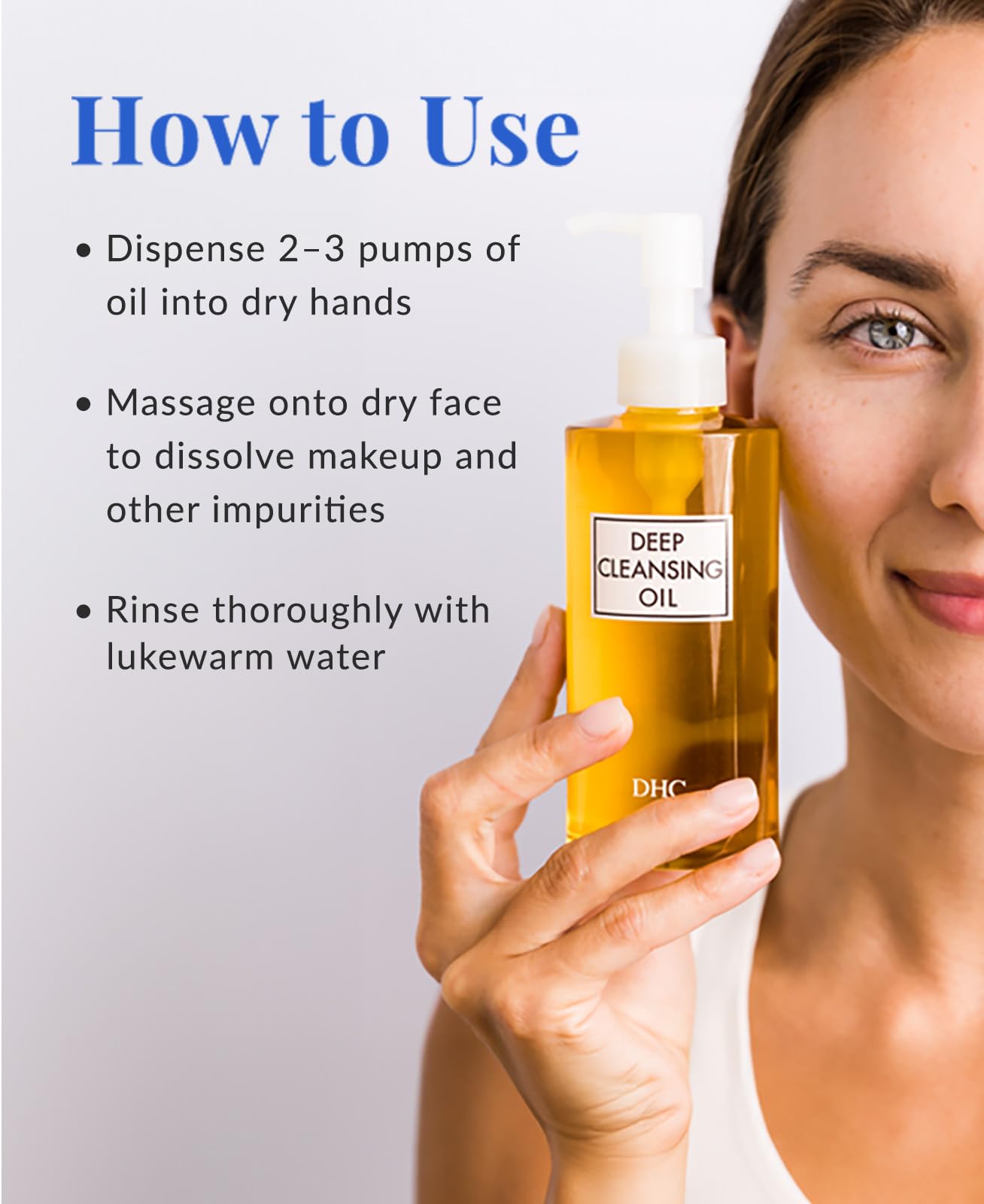 DHC Deep Cleansing Oil & Travel Size — Makeup Remover, Fragrance-Free, 6.7 oz + 1 oz