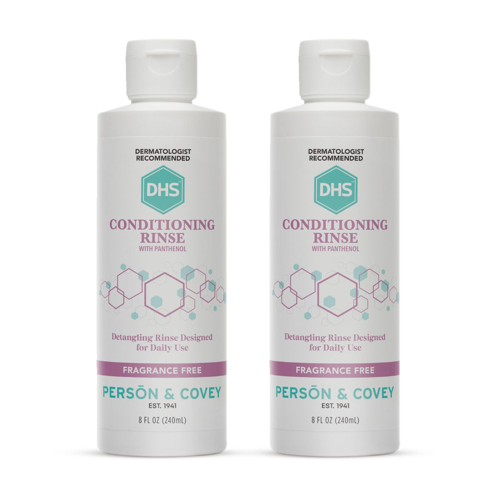 DHS Conditioning Rinse Moisturizing Conditioner – Hydrating Detangler for Dry, Damaged, or Oily Hair (2 x 8 oz)