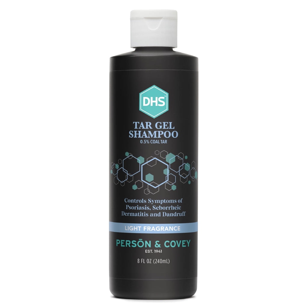 DHS Person & Covey T Gel Shampoo – Anti Dandruff & Psoriasis Care | Refined Coal Tar Gel | Deep Cleansing 8 Fl Oz