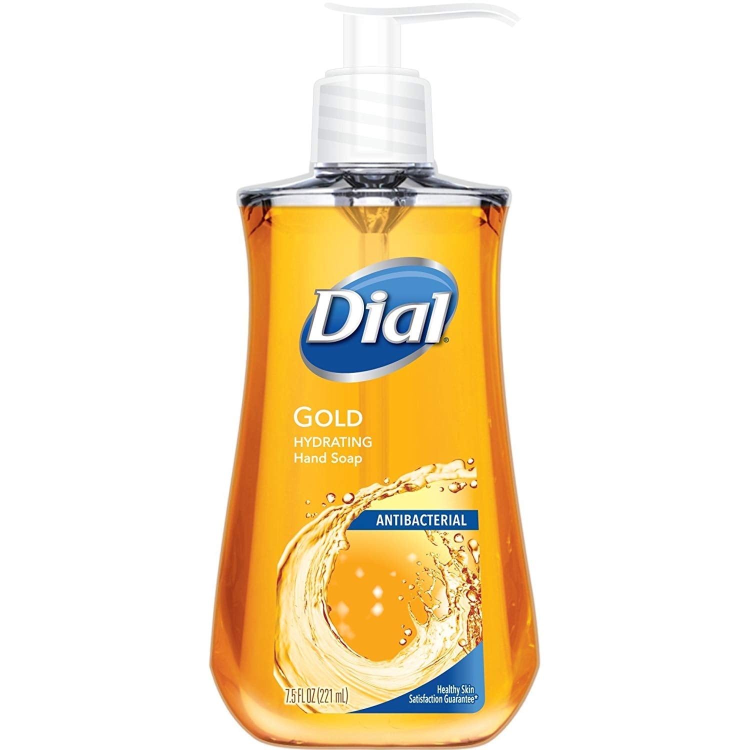 Dial Antibacterial Liquid Hand Soap Gold – 4-Pack, 7.5 oz Each | Reduces Bacteria & Moisturizes Skin