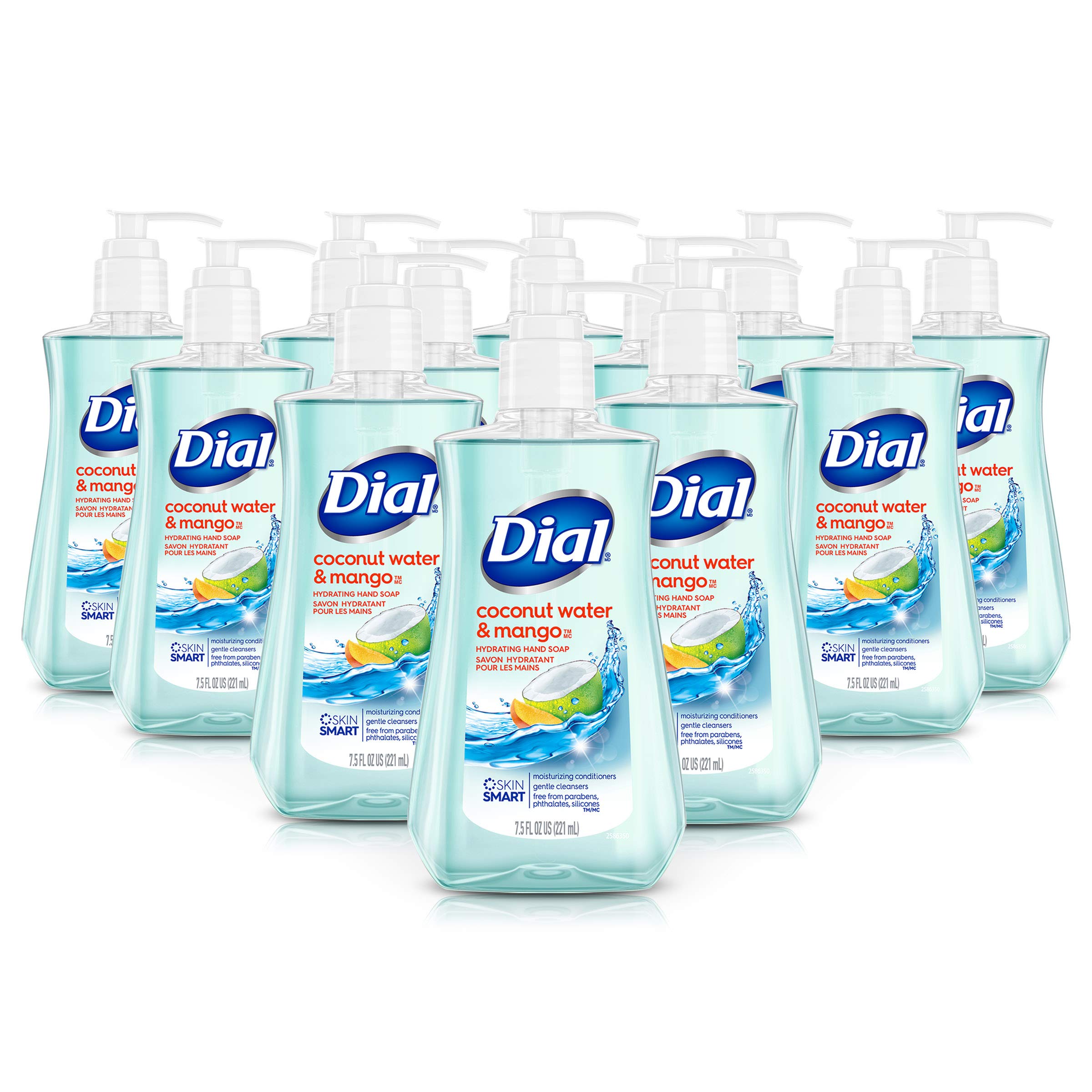 Dial Coconut Water Mango Hand Soap – 7.5oz (Pack of 12)