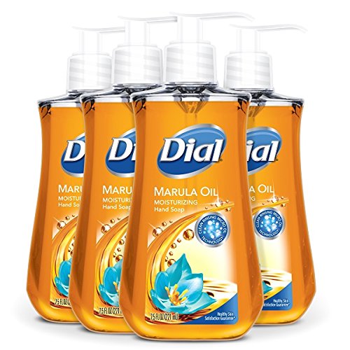 Dial Liquid Hand Soap with Marula Oil – 7.5 fl oz (Pack of 4)