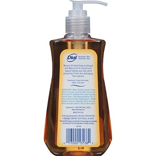 Dial Liquid Hand Soap with Marula Oil – 7.5 fl oz (Pack of 4)