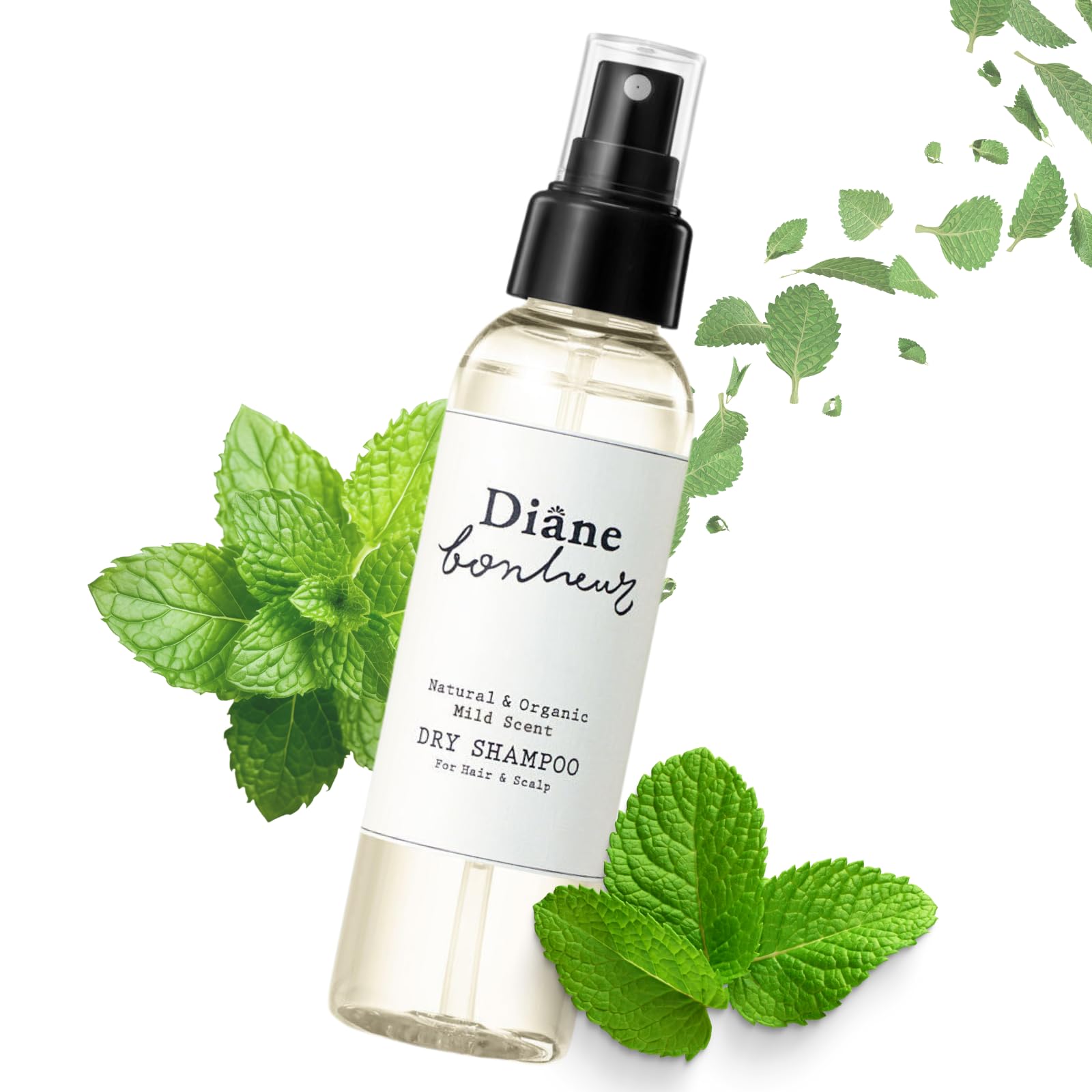 Diane Bonheur Natural Wet Dry Shampoo from Japan – Rosemary & Rose Water Mist, 4.06 fl oz