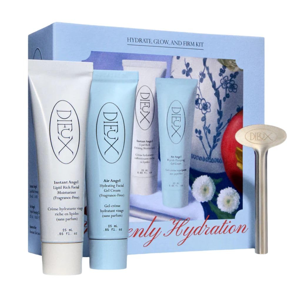 Dieux Heavenly Hydration Kit: Instant Angel Moisturizer + Air Angel Gel Cream