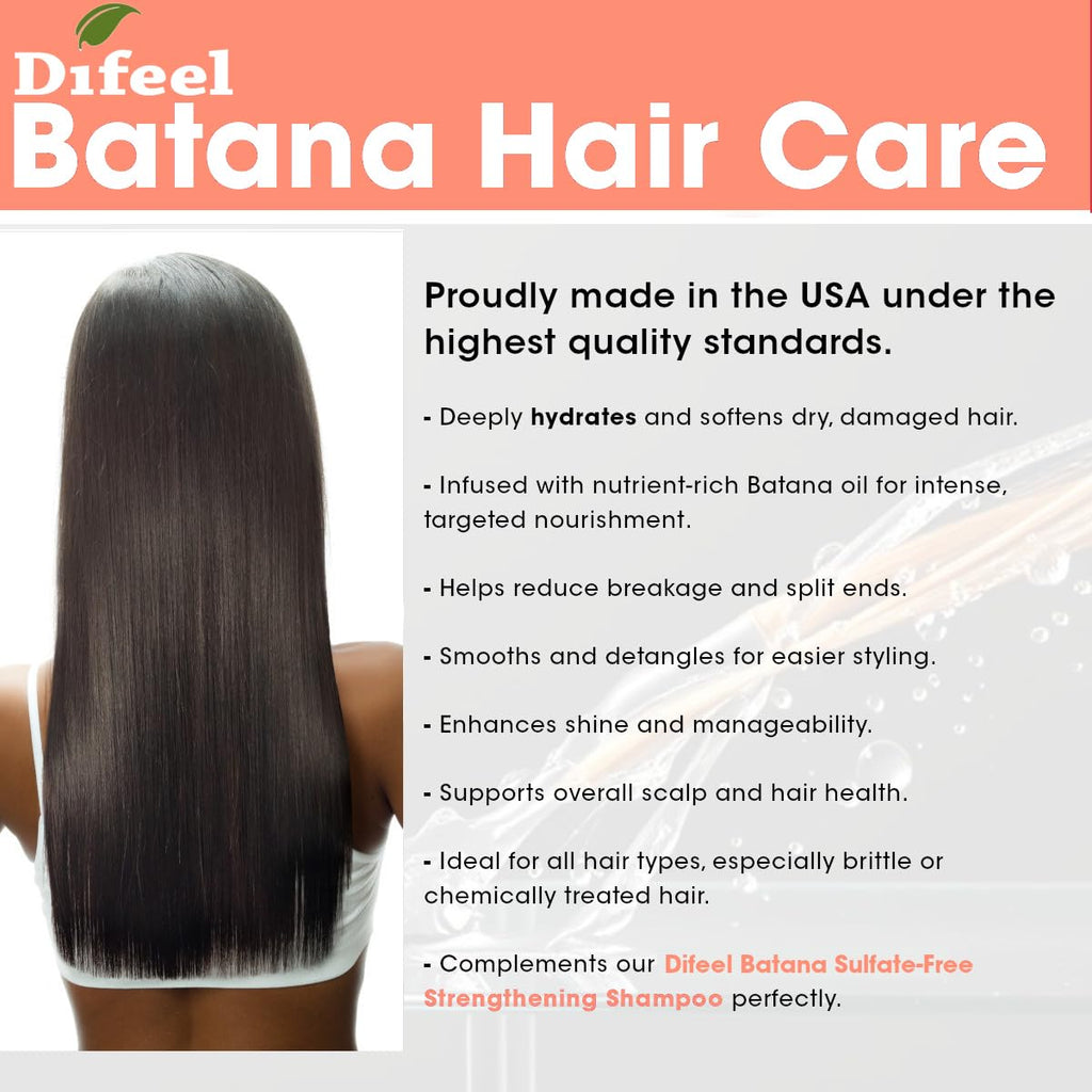 Difeel Batana Conditioner 33.8 oz – Sulfate Free Hydrating Hair Conditioner