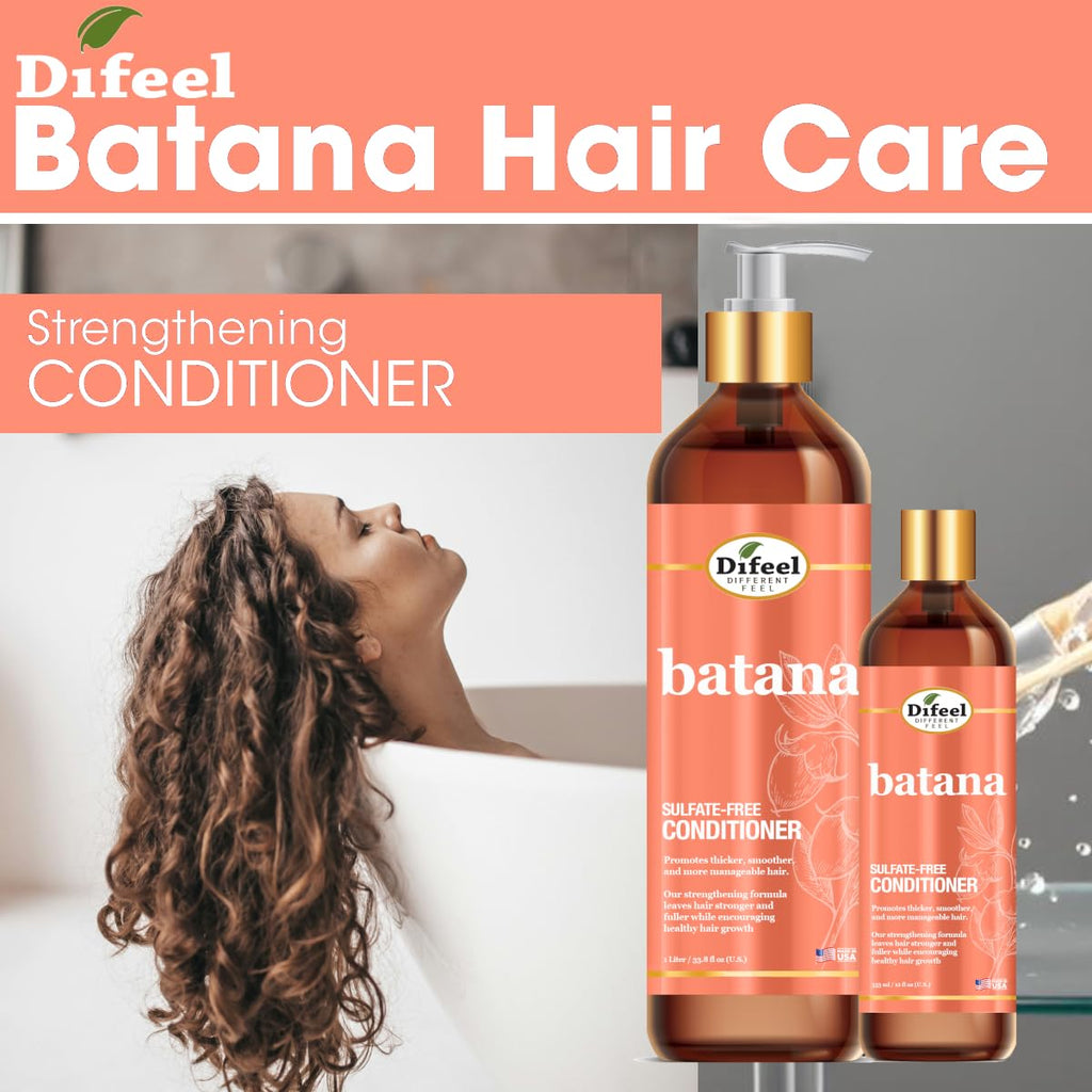 Difeel Batana Conditioner 33.8 oz – Sulfate Free Hydrating Hair Conditioner