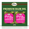 Difeel Biotin Growth & Curl Premium Hair Oil – 7.1 oz Deluxe 2-Pack Gift Set