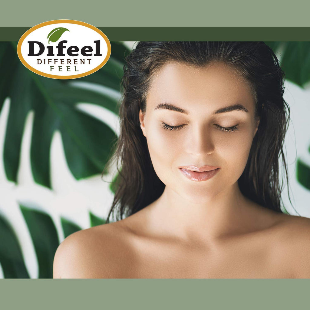 Difeel Caffeine & Castor Hair Oil 8 oz Pack of 2 | Fortify & Hydrate Hair