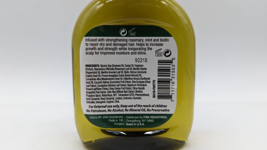 Difeel Rosemary & Mint Premium Hair Oil with Biotin – 7.1 oz (Pack of 2) – Made in USA