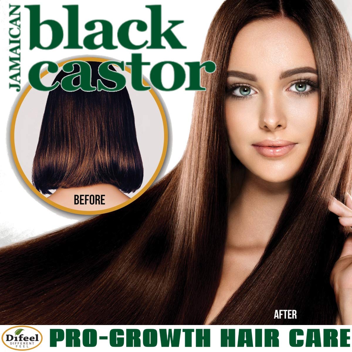 Difeel Superior Growth Jamaican Black Castor Shampoo 33.8 oz – Sulfate Free & Color Safe
