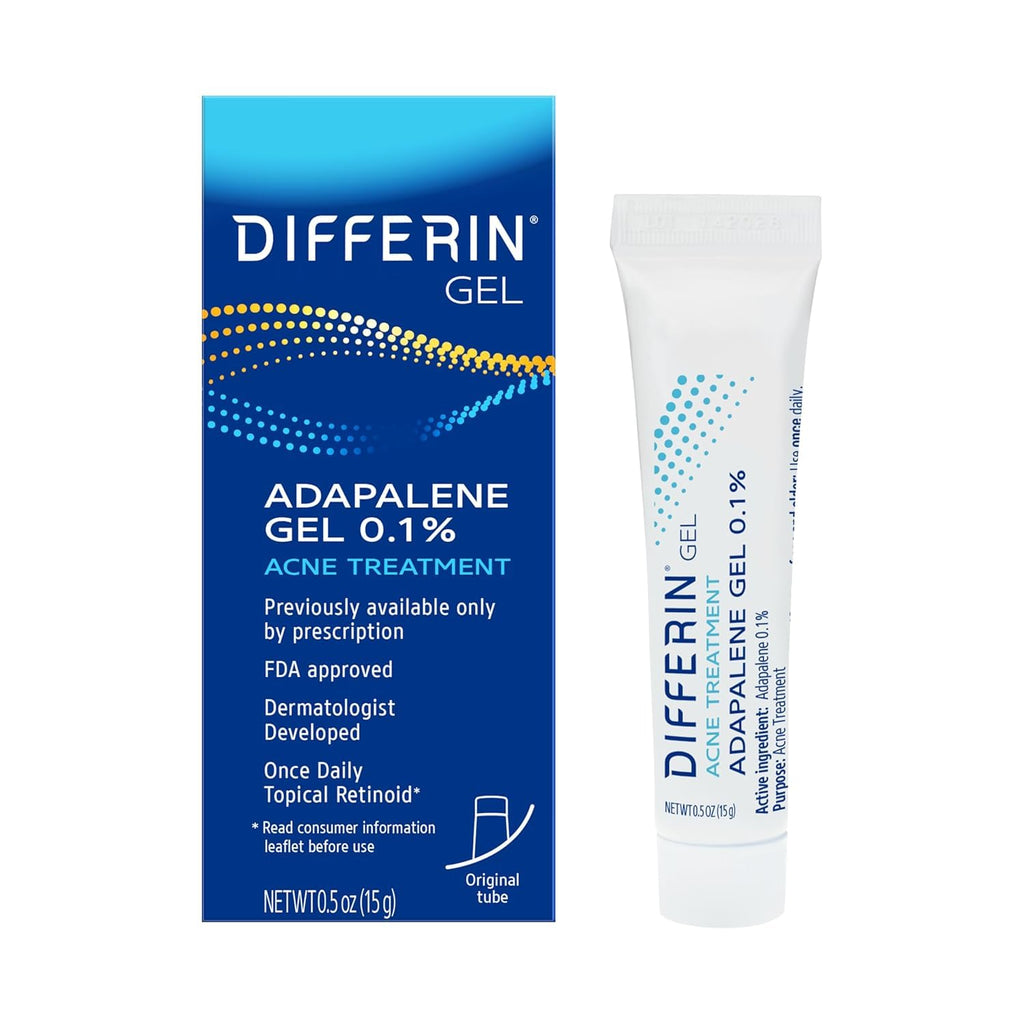 Differin Acne Treatment Gel 0.1% Adapalene – 15g Tube