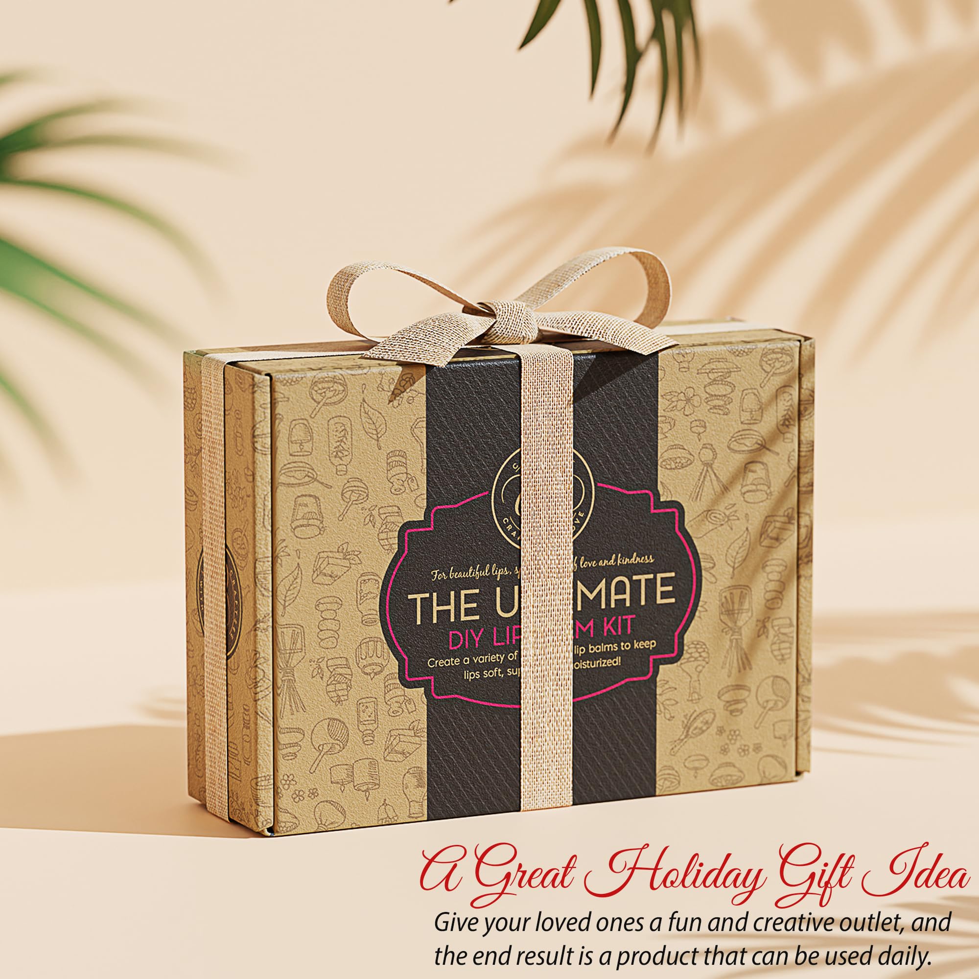 DilaBee CraftZee Premium Lip Balm Making Kit – DIY Lip Gloss Set with Natural Beeswax, Shea Butter & Essential Oils