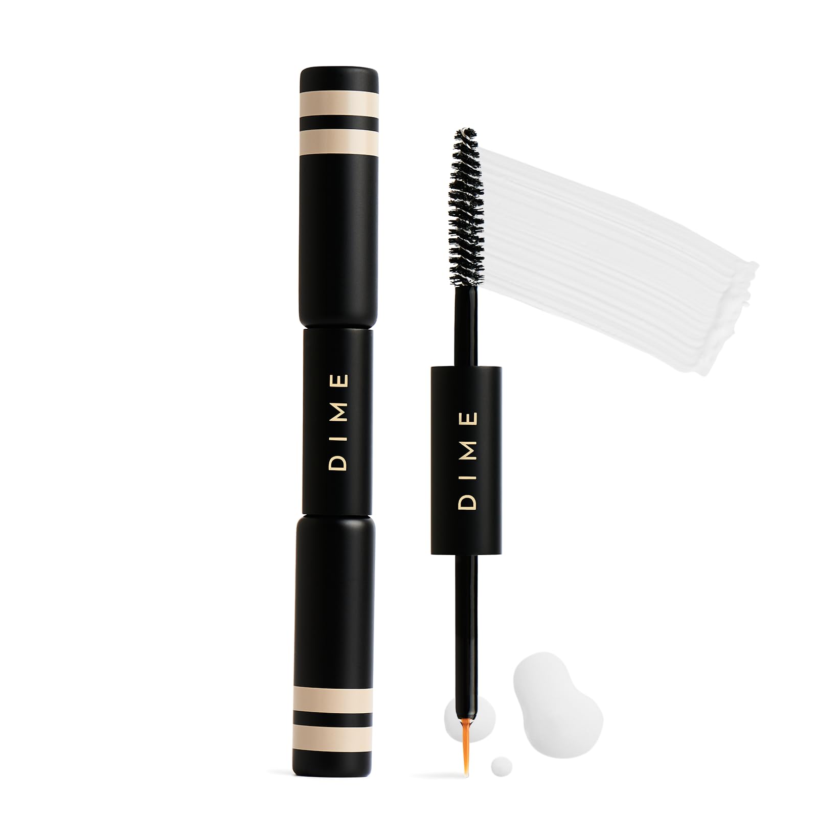 DIME Beauty Boost Duo: Travel-Size Lash Serum & Eyebrow Gel, 3 ml Each