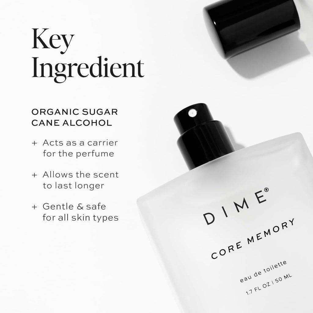 DIME Beauty Core Memory Perfume for Women – Bright & Citrusy Scent, 1.7 oz / 50 ml