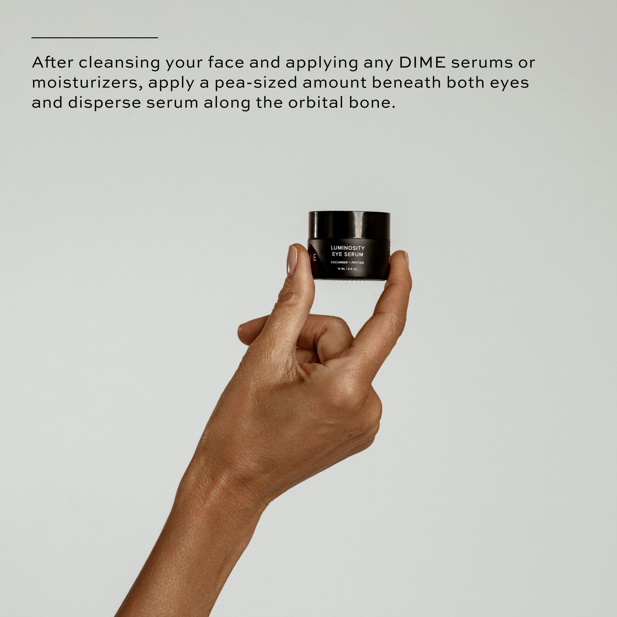 DIME Beauty Luminosity Eye Serum – Brighten, Depuff & Refresh Under-Eyes (0.5 oz / 15 mL)