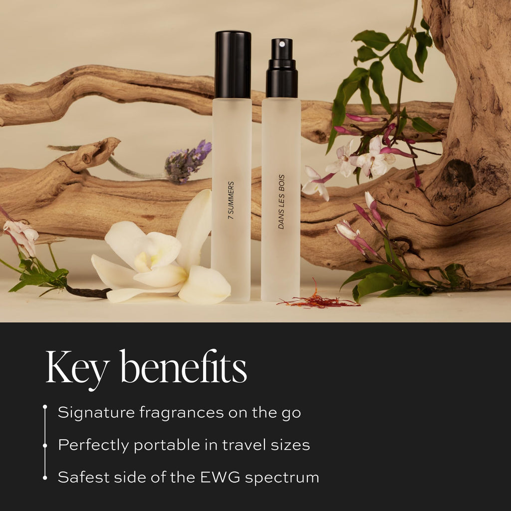 DIME Beauty Signature Fragrance Duo Set – 7 Summers & Dans Les Bois (10 ml each) | Travel Size