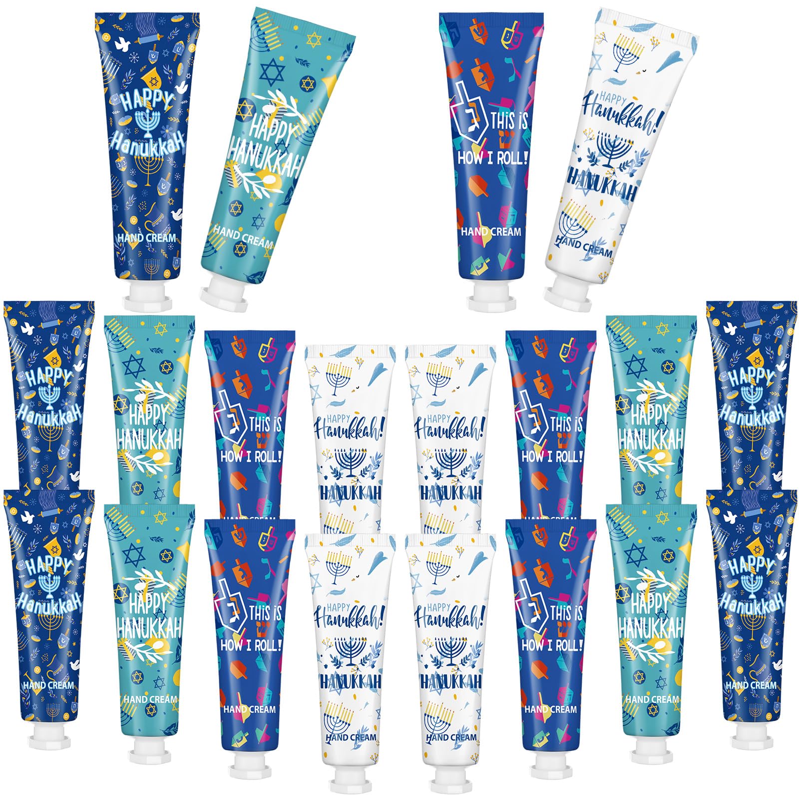 Dimsile 20 Pcs Jewish Themed Hand Cream Gift Set — Travel Size Party Favors