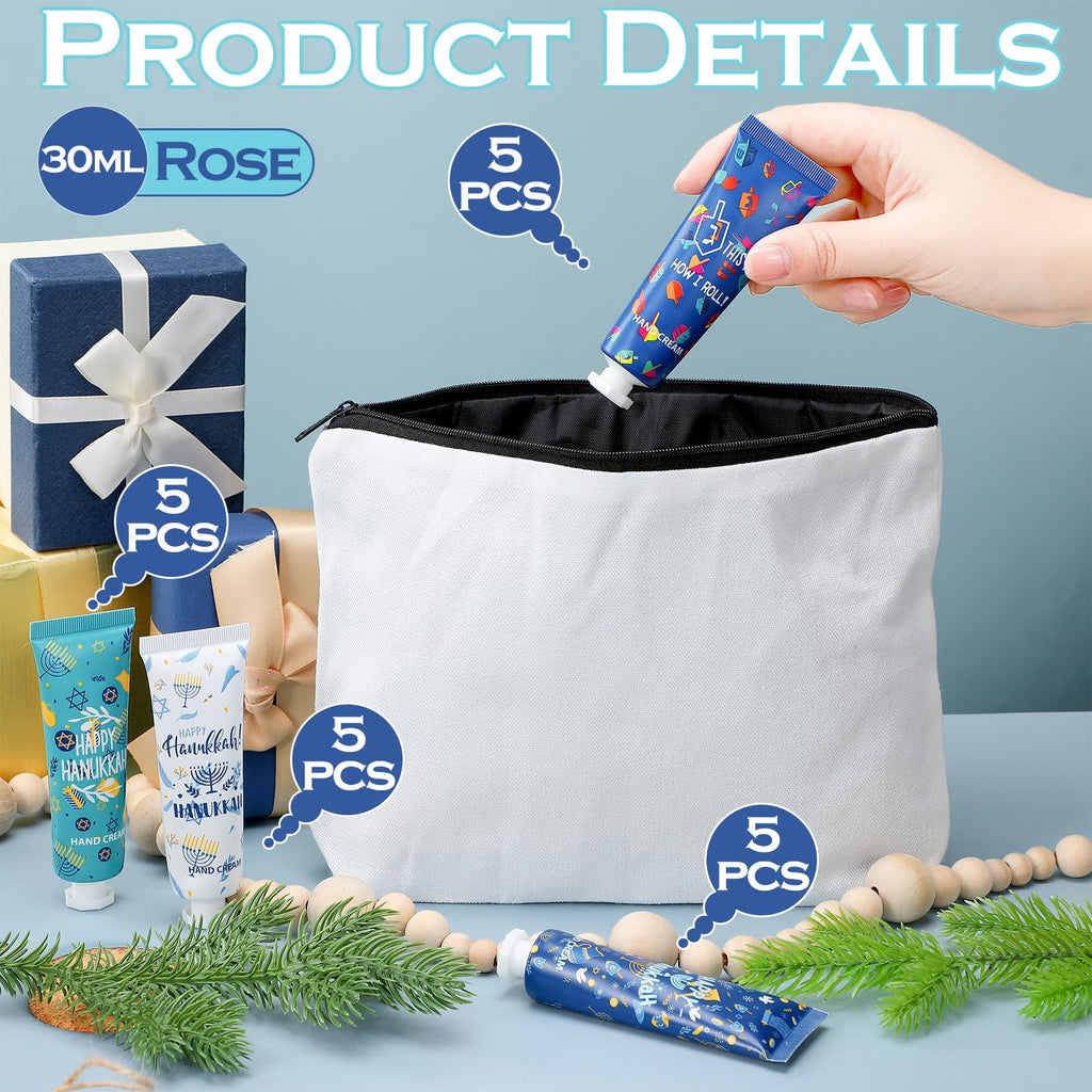 Dimsile 20 Pcs Jewish Themed Hand Cream Gift Set — Travel Size Party Favors