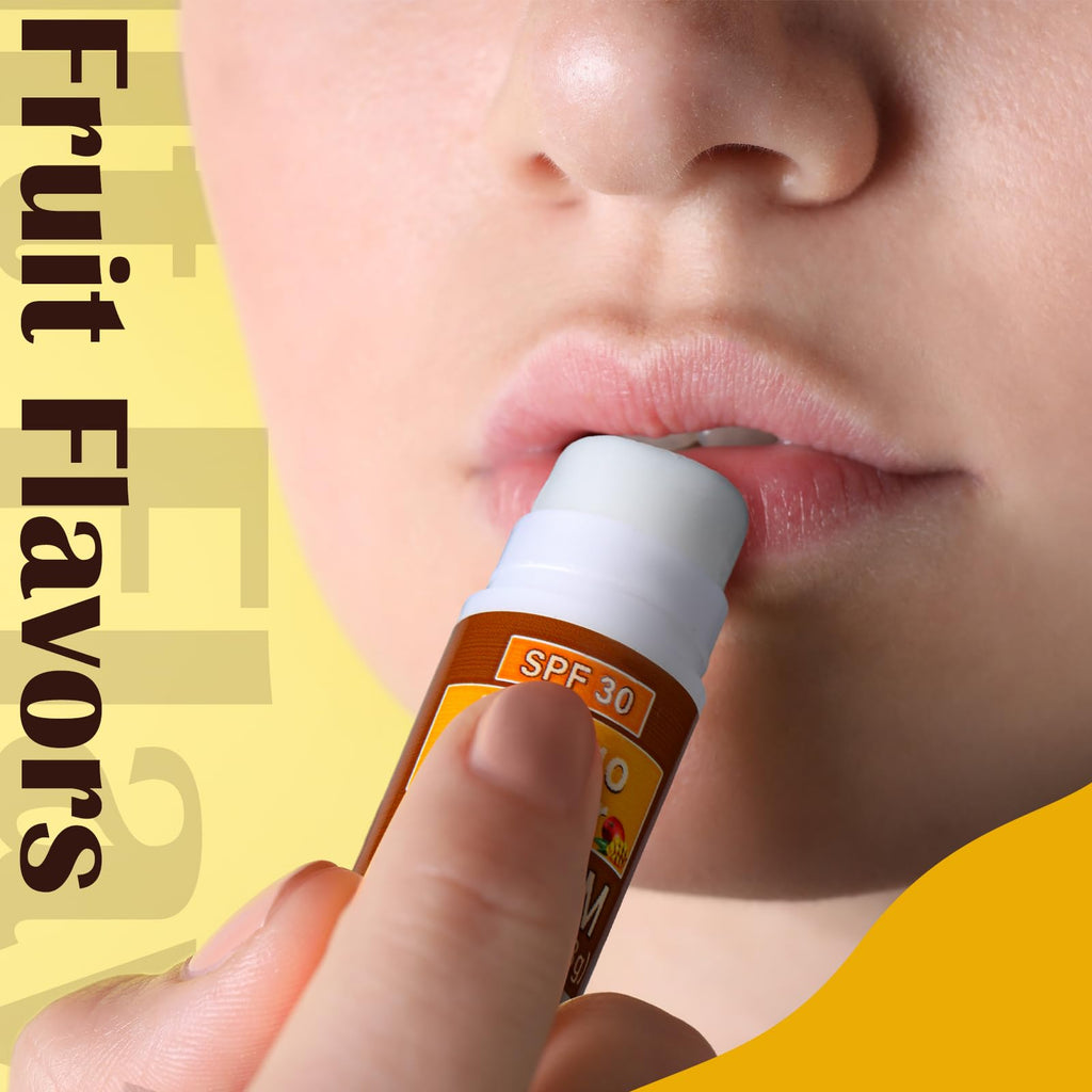 Dimsile 30 Pcs Mini Lip Balms SPF 30 – Assorted Flavors Bulk Gift Pack