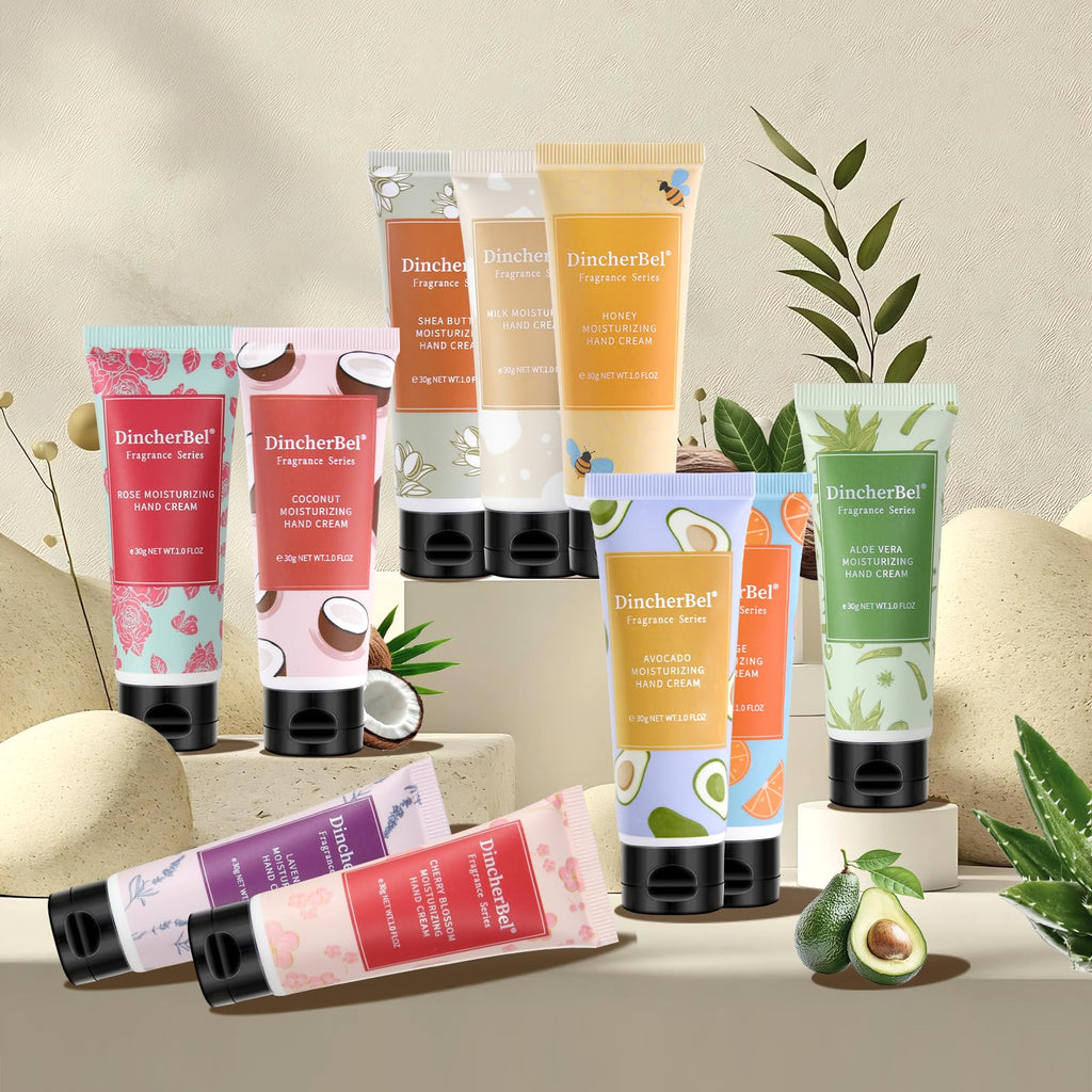 DincherBel Coconut Hand Cream 100-Pack Bulk – Travel-Size, Non-Greasy Hydration