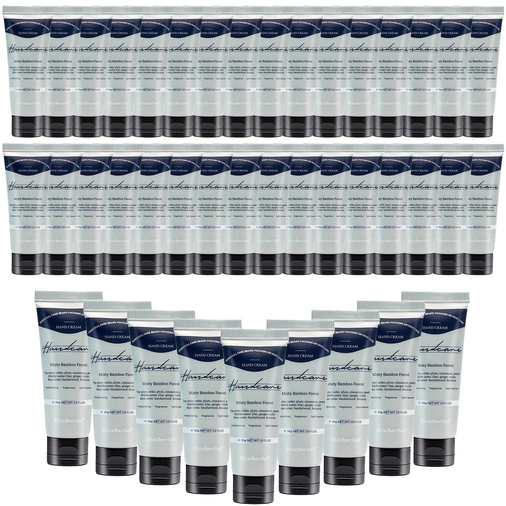 DincherBel 100-Pack Misty Bamboo Forest Hand Cream – Travel Size 1 oz
