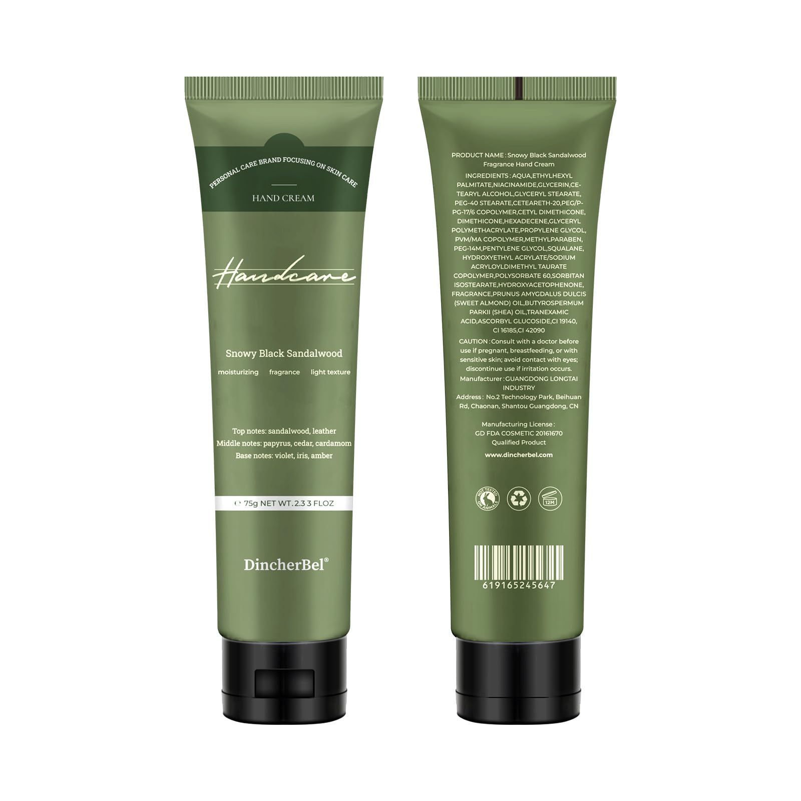 DincherBel Niacinamide 5% Hand Cream with Vitamin C – Deep Hydration, Non-Greasy, 7.92 fl oz