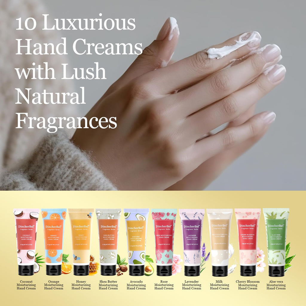 DincherBel Coconut Hand Cream 100-Pack Bulk – Travel-Size, Non-Greasy Hydration