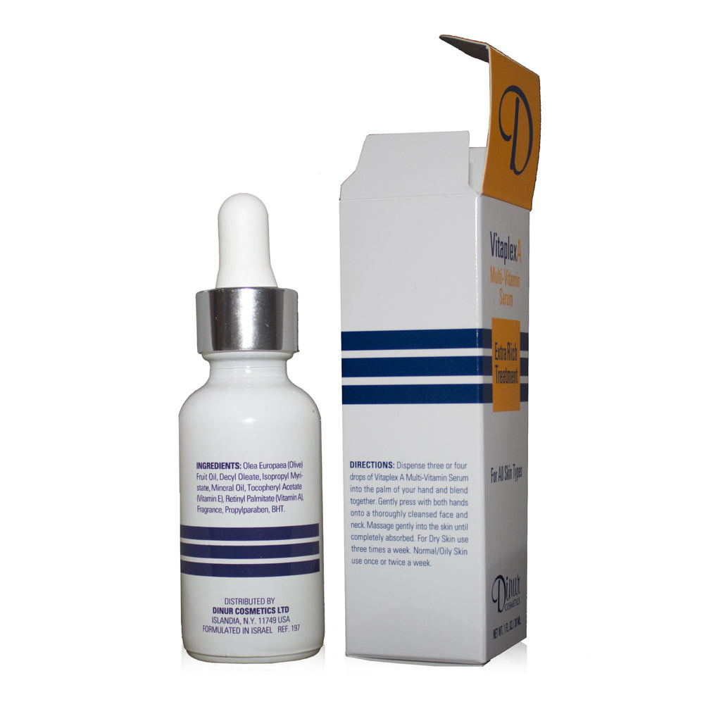 Dinur Cosmetics Vitaplex A Multi-Vitamin Serum – Extra Rich Hydration for All Skin Types