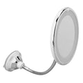 Dioche 10X Magnifying Makeup Mirror with LED Light – Portable, Suction Cup & 360° Gooseneck