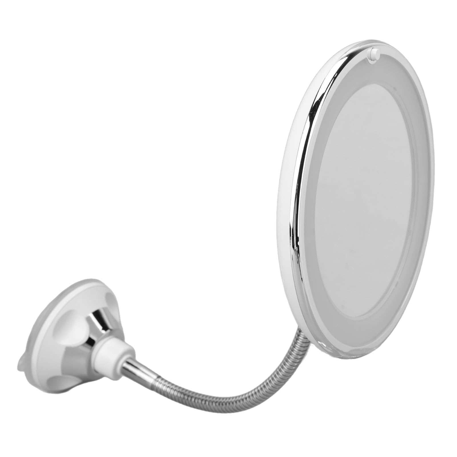 Dioche 10X Magnifying Makeup Mirror with LED Light – Portable, Suction Cup & 360° Gooseneck