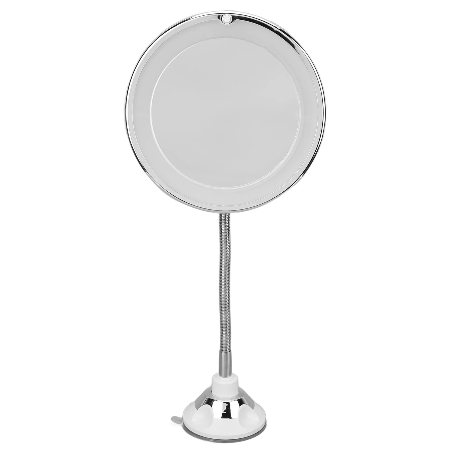 Dioche 10X Magnifying Makeup Mirror with LED Light – Portable, Suction Cup & 360° Gooseneck