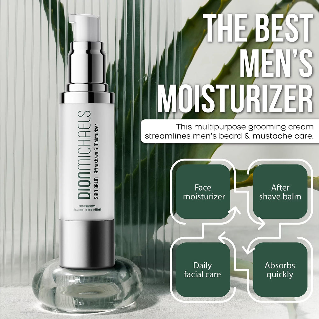 Dion Michaels 2-Pack Shaving Cream Set for Men – 4-in-1 Grooming Cream & 2-in-1 Aftershave Balm